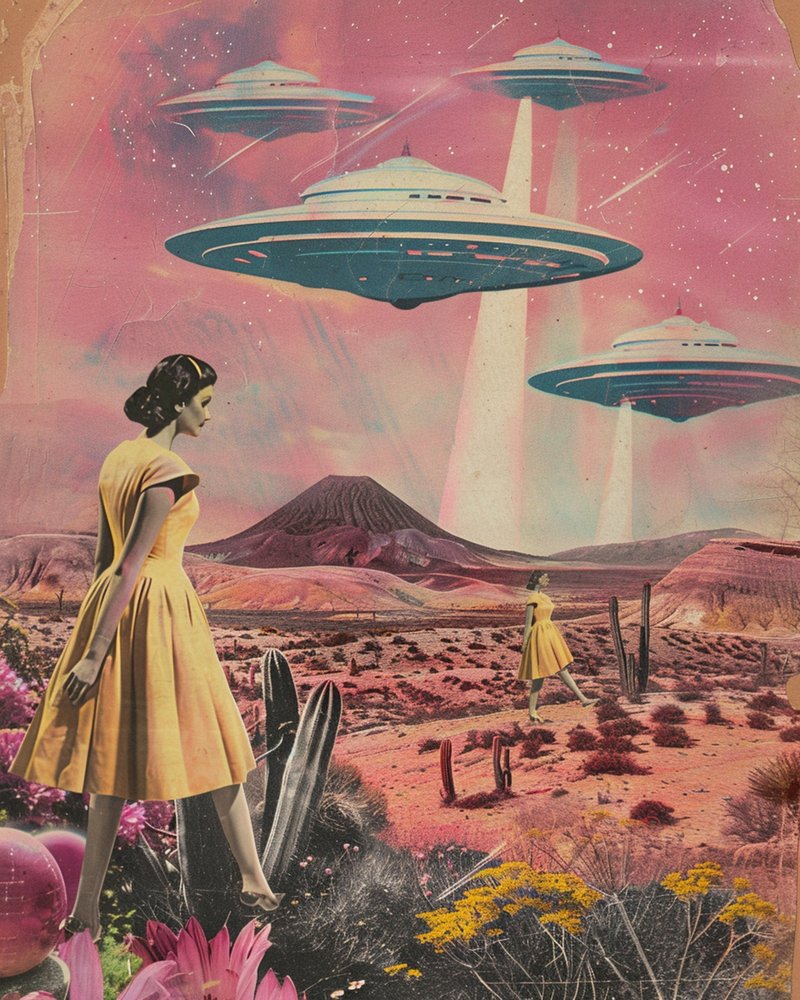 Vintage ørken-UFO til kvinder af Samantha Hearn
