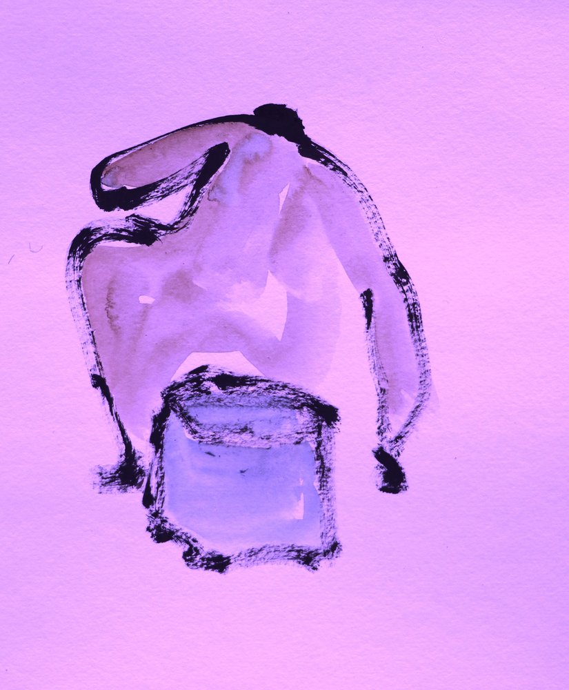Abstrakt lavendelform af Santhosh ch