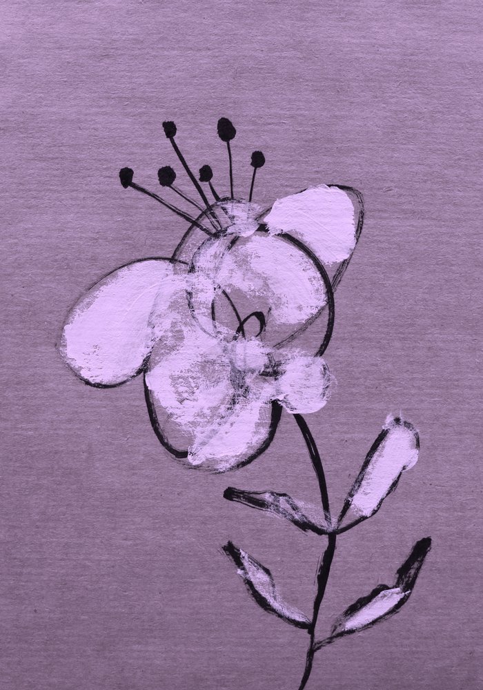 Abstrakt lilla blomstring af Santhosh ch