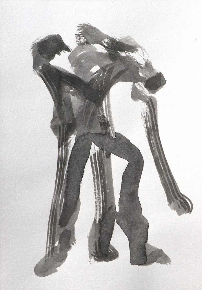 Dynamiske tuschfigurer af Santhosh ch