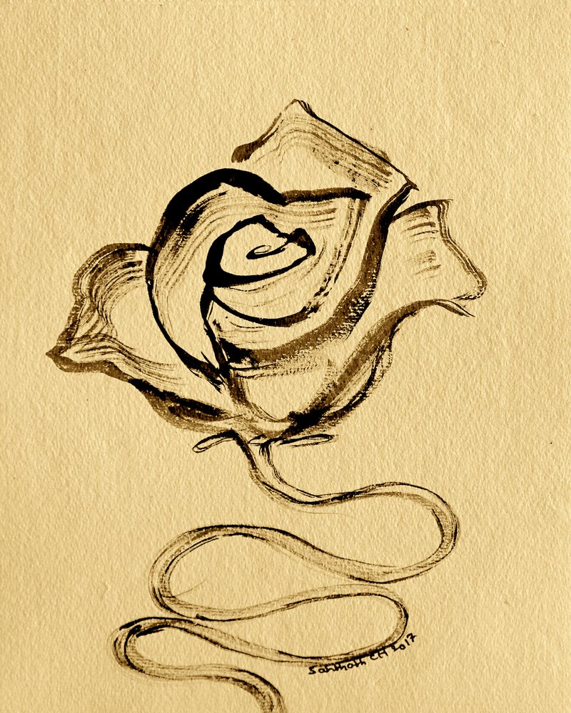 Elegant flydende rose af Santhosh ch