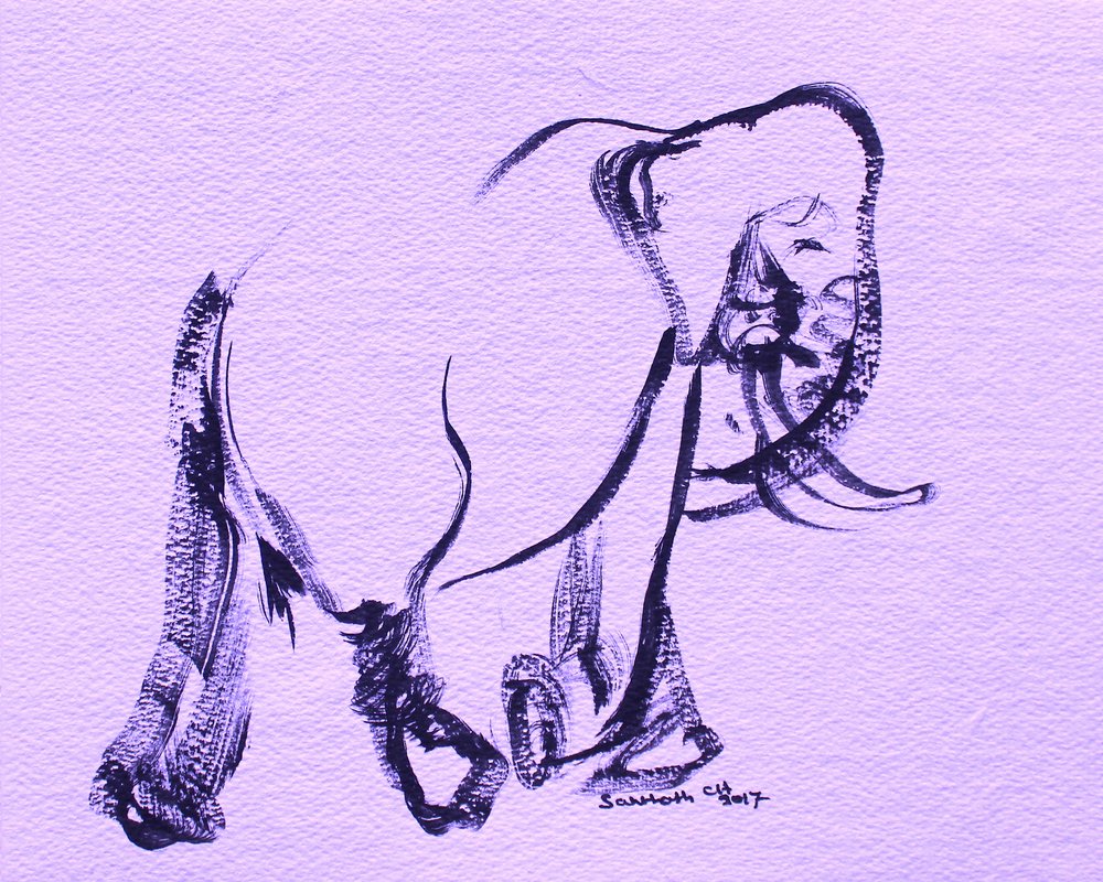 Yndefuld lilla elefant af Santhosh ch