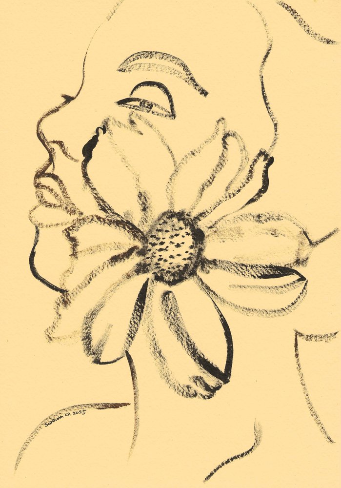 Fredfyldt blomsteransigt af Santhosh ch