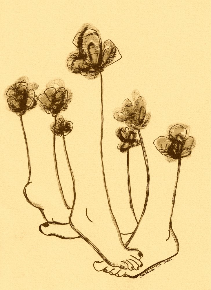 Finurlige fodblomster af Santhosh ch