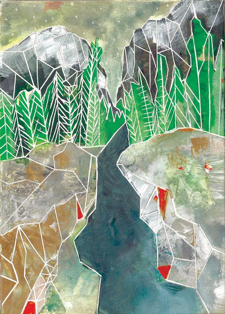 Geometrisk bjergflod af Sarah Fitzgerald