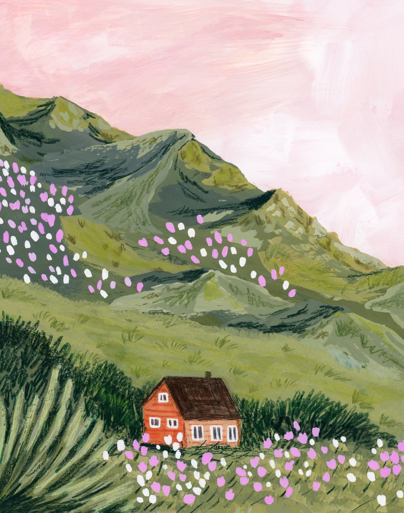 Mountain Home – Lyserød himmel af Sarah Gesek