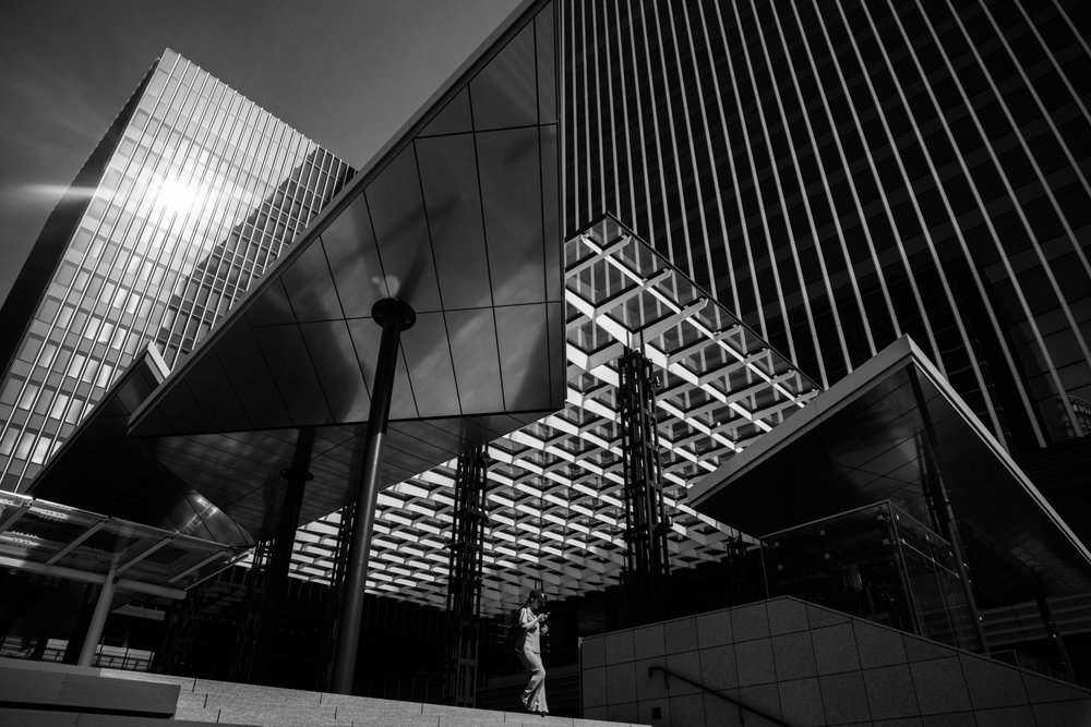 Byarkitektur i glas af Satoshi Hata