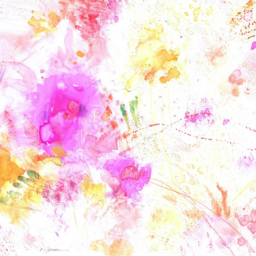 Livlige abstrakte blomster af Sheila Golden