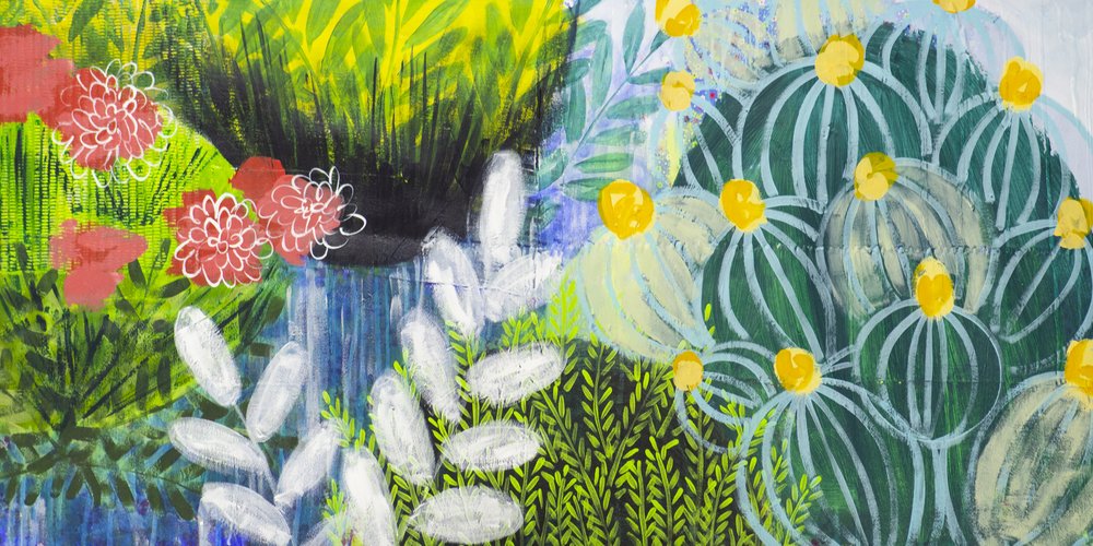 Livlig botanisk have af Shelley Hampe