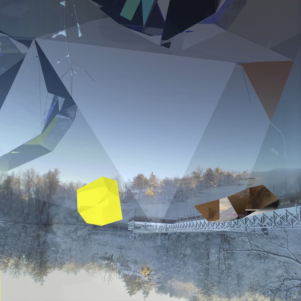 Abstrakt vinterrefleksion af Stefan Fransson