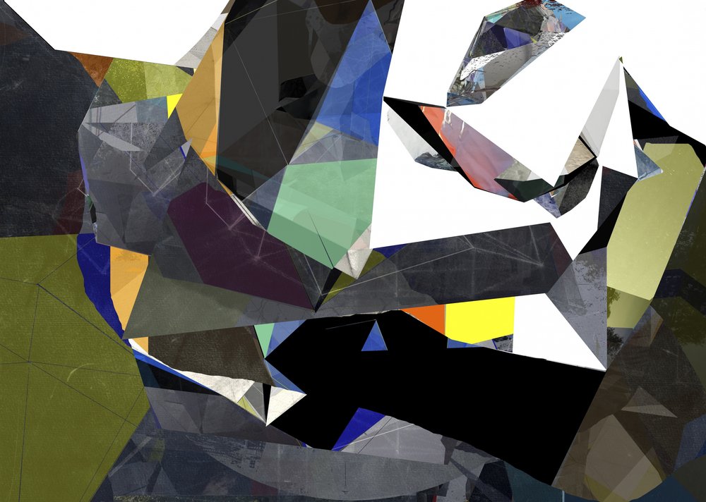 Dynamisk geometrisk abstrakt af Stefan Fransson