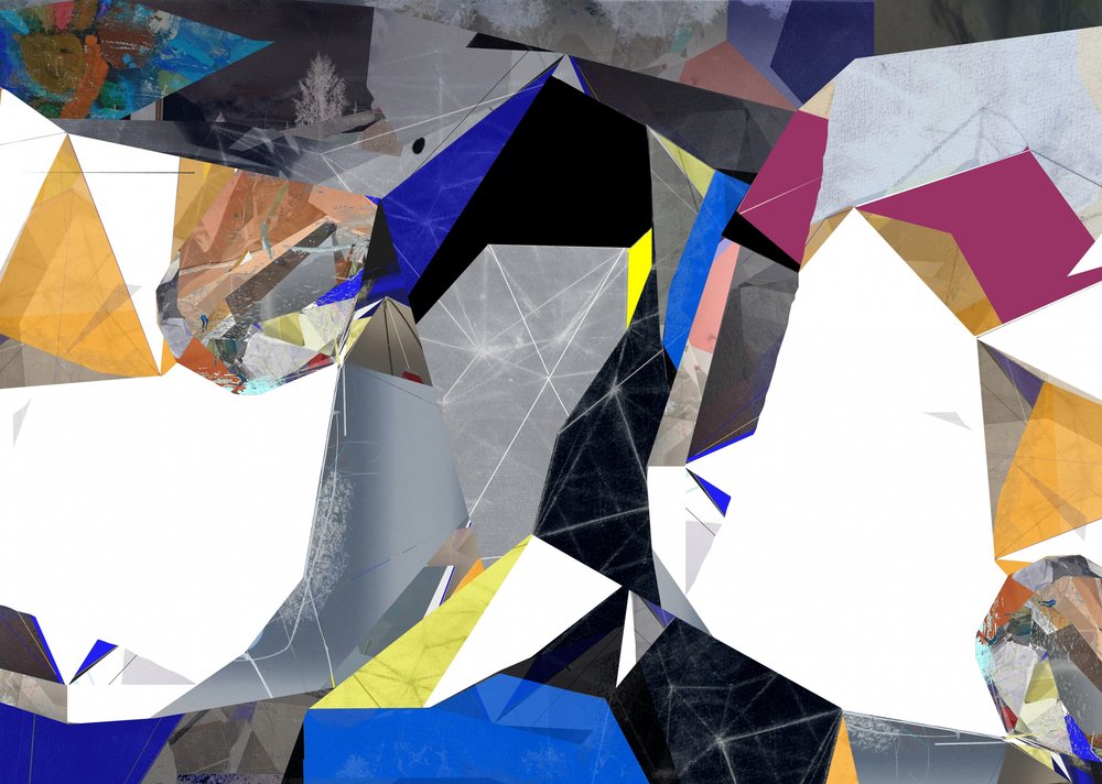 Dynamisk geometrisk collage af Stefan Fransson