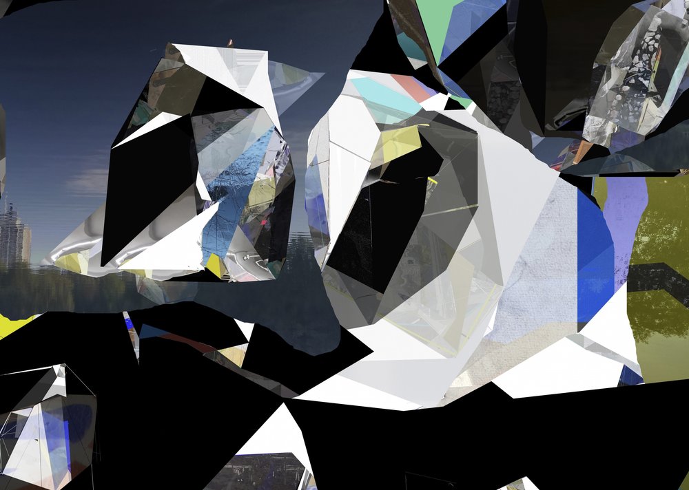 Et fragmenteret bybillede af Stefan Fransson