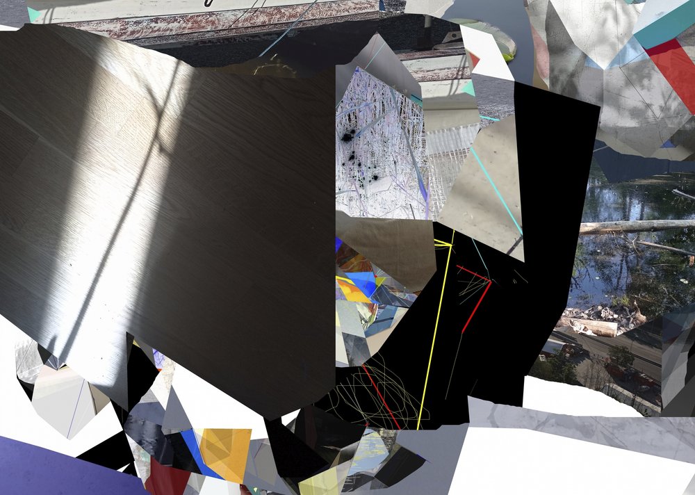 Collage af fragmenteret lys af Stefan Fransson