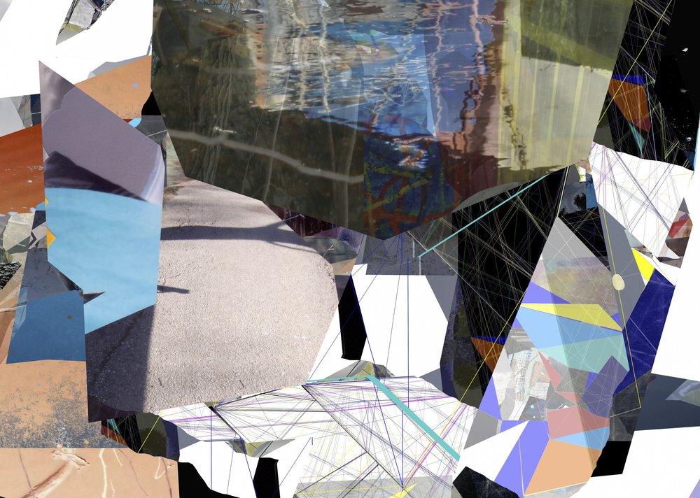 Fragmenteret urban abstraktion af Stefan Fransson