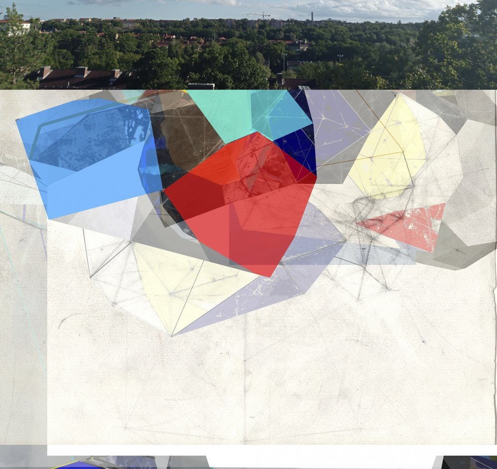 Geometrisk bylandskab af Stefan Fransson