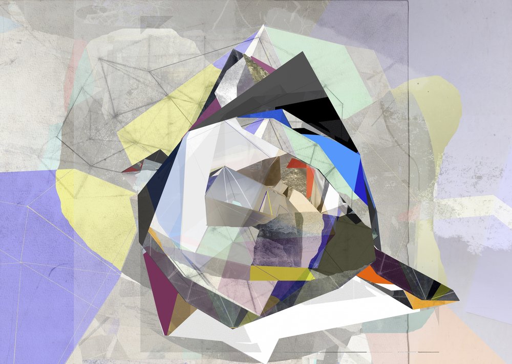 Geometriske lag – abstrakt af Stefan Fransson