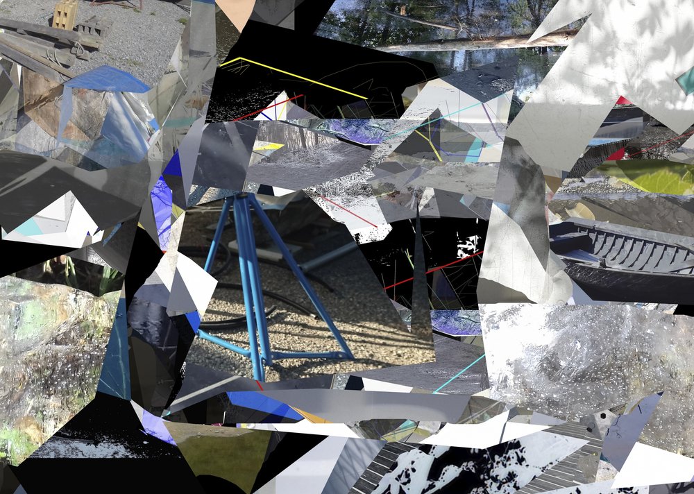 Geometrisk bycollage af Stefan Fransson