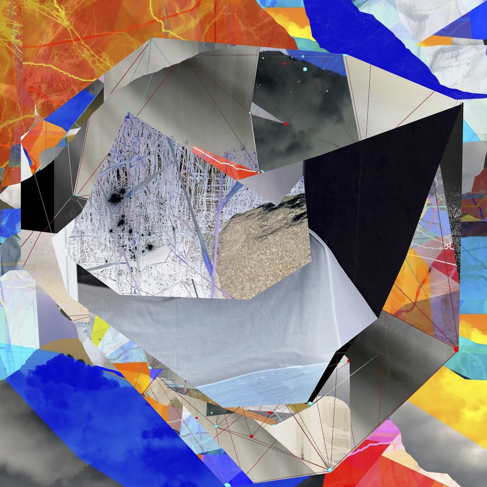 Moderne abstrakt collage af Stefan Fransson