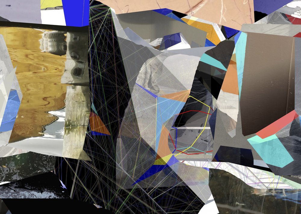 Moderne geometrisk collage af Stefan Fransson