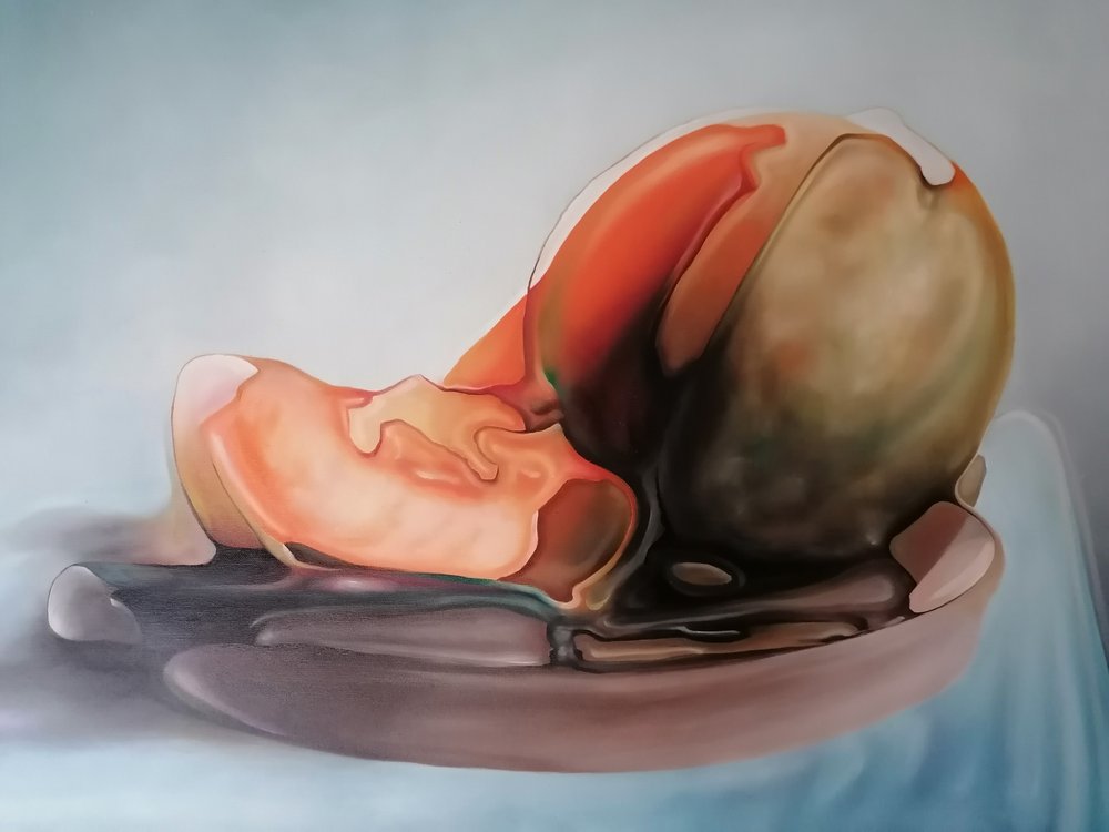 Abstrakt smeltende frugt af Stefano Mazzolini