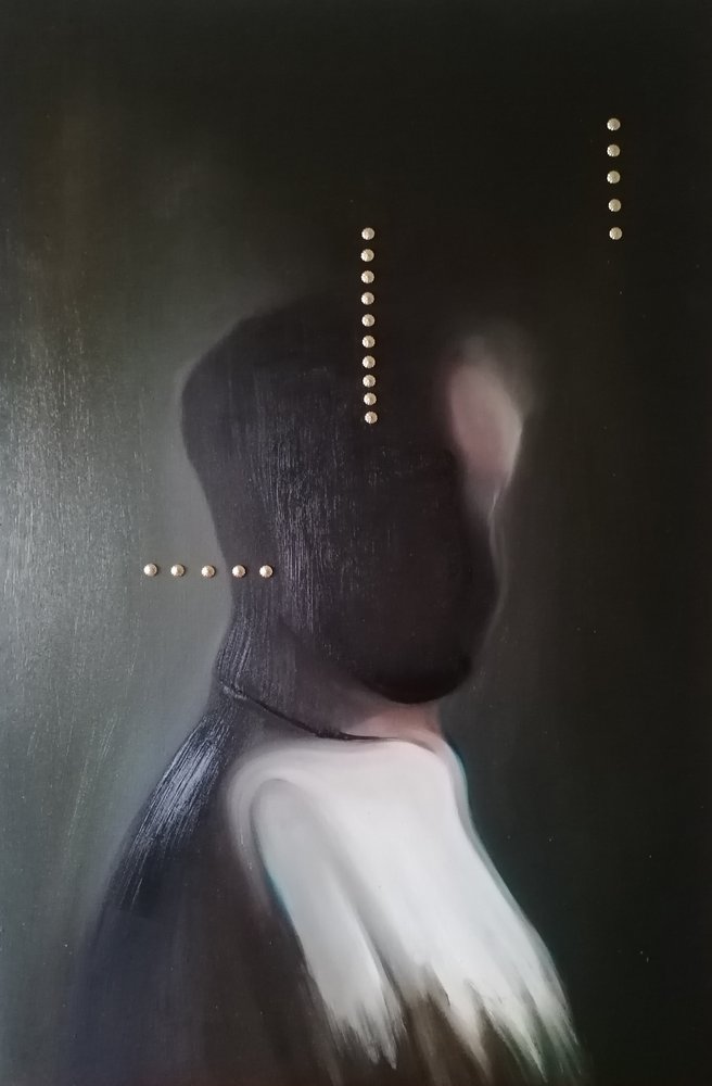 Mørk abstrakt figur af Stefano Mazzolini