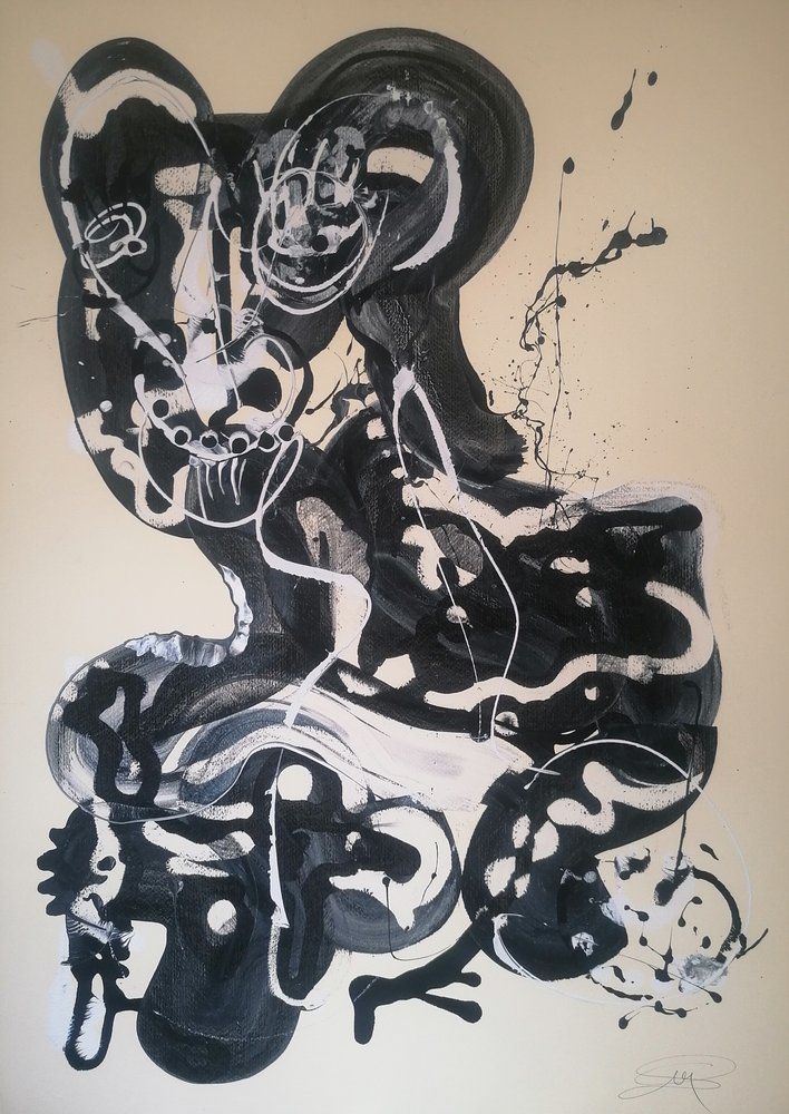 Dynamisk abstrakt figur af Stefano Mazzolini