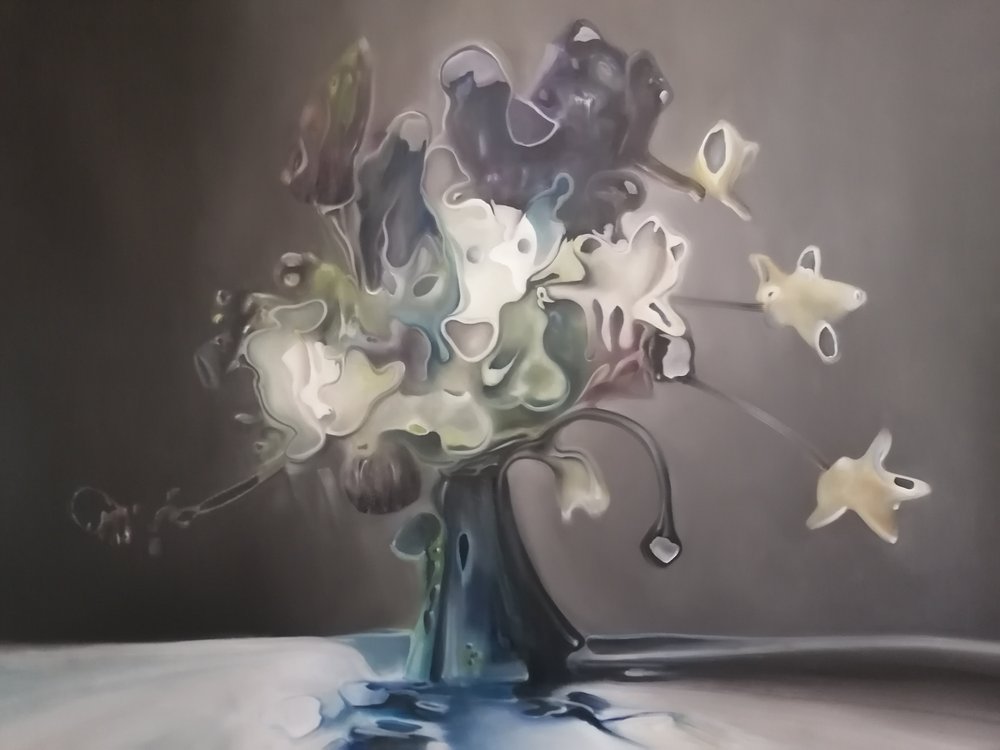 Flydende abstrakte blomster af Stefano Mazzolini