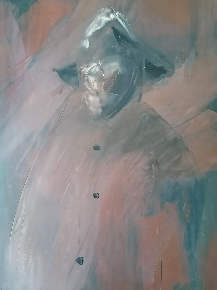 Mystisk hætteklædt figur af Stefano Mazzolini