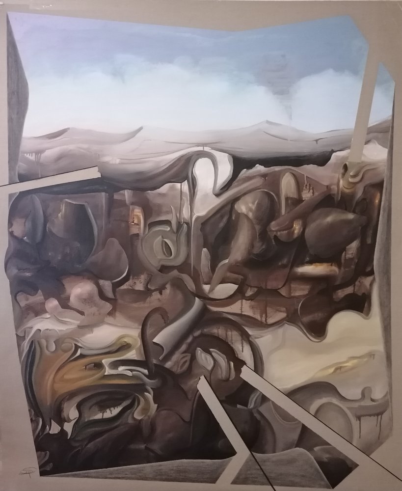 Surrealistisk abstrakt landskab af Stefano Mazzolini