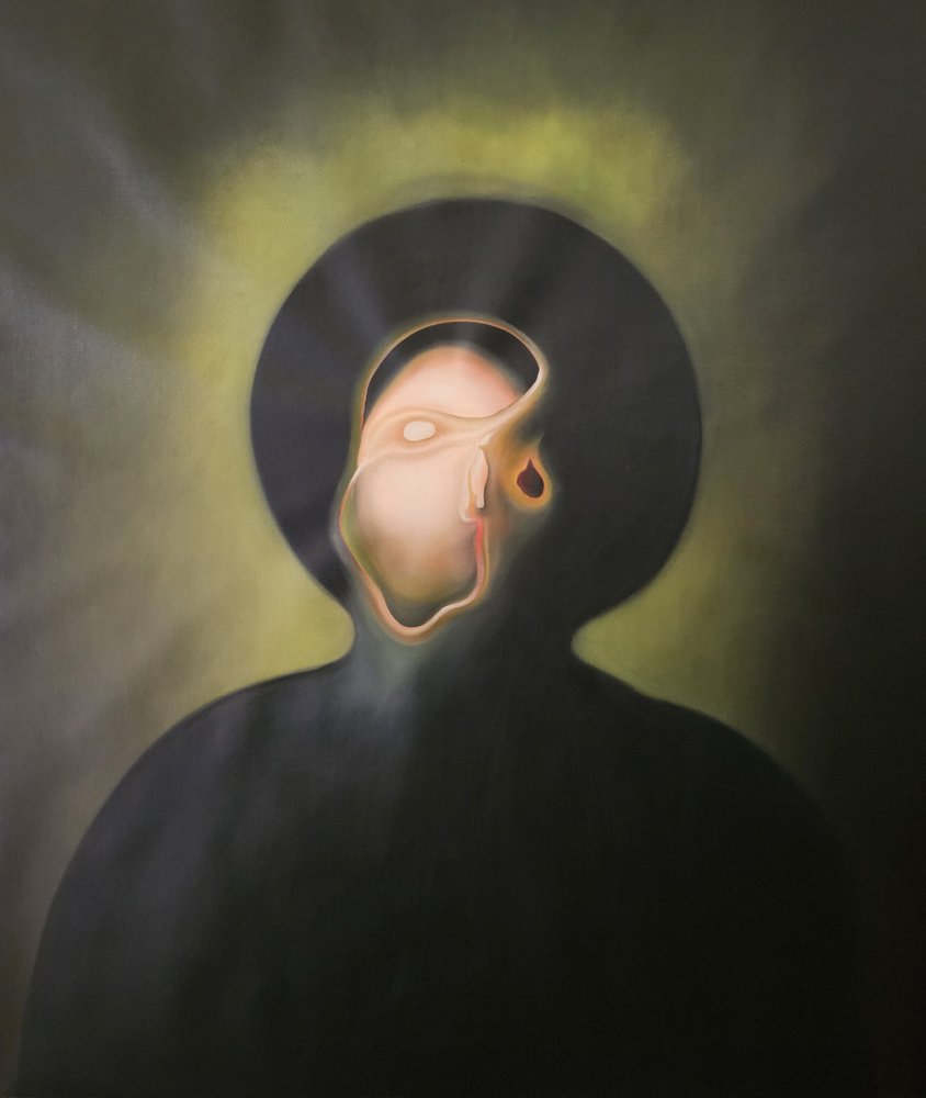 Mørkt surrealistisk portræt af Stefano Mazzolini