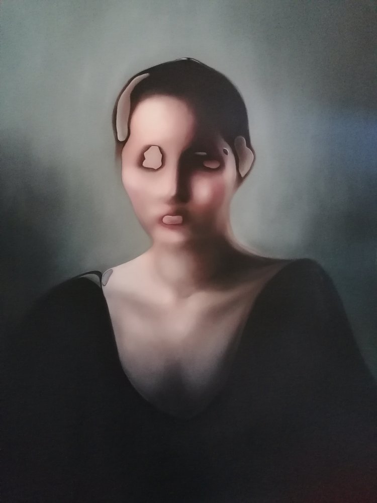 Surrealistisk mørkt portræt af Stefano Mazzolini