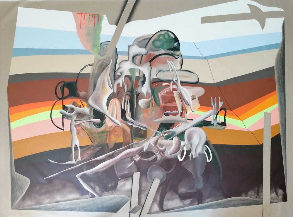 Surrealistiske drømmelandskabsfigurer af Stefano Mazzolini