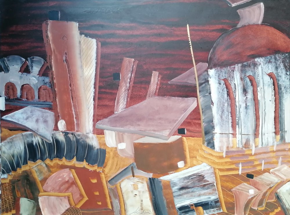 Surrealistisk byarkitektur af Stefano Mazzolini