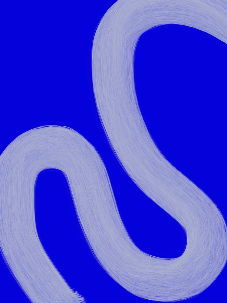 Abstrakt Blue Flow af Studio Palette