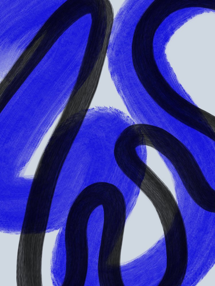 Abstrakt Blue Motion af Studio Palette