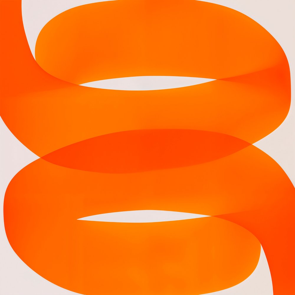 Dynamisk orange hvirvel af Studio Palette
