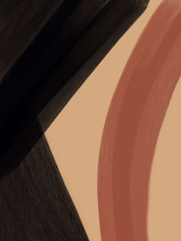 Jordnære abstrakte kurver af Studio Palette