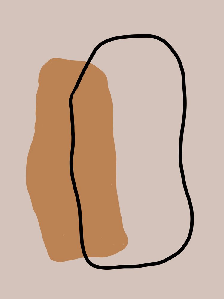 Moderne organisk abstraktion af Studio Palette