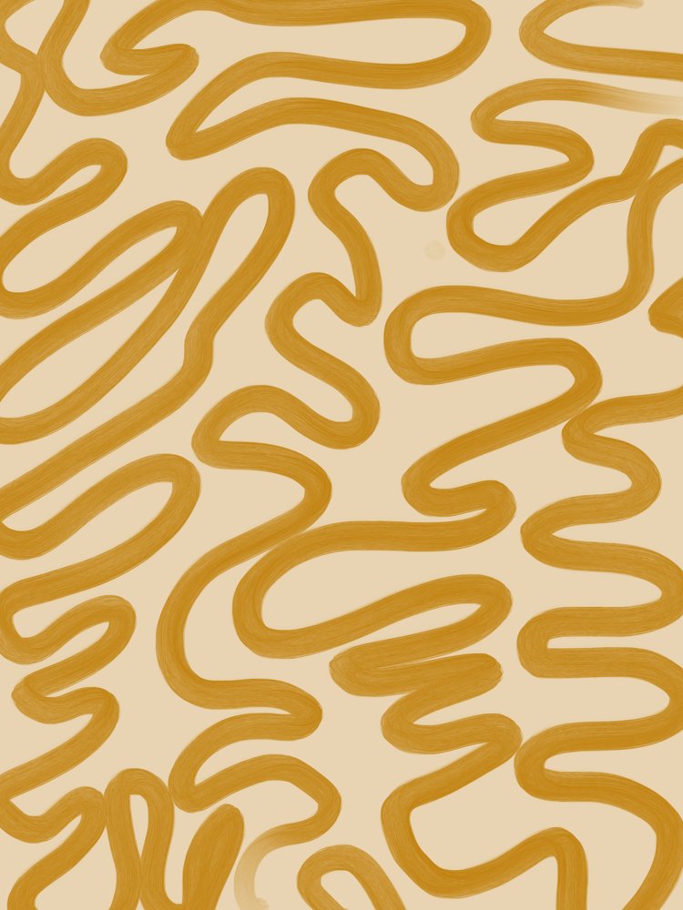 Mustard Organic Flow af Studio Palette