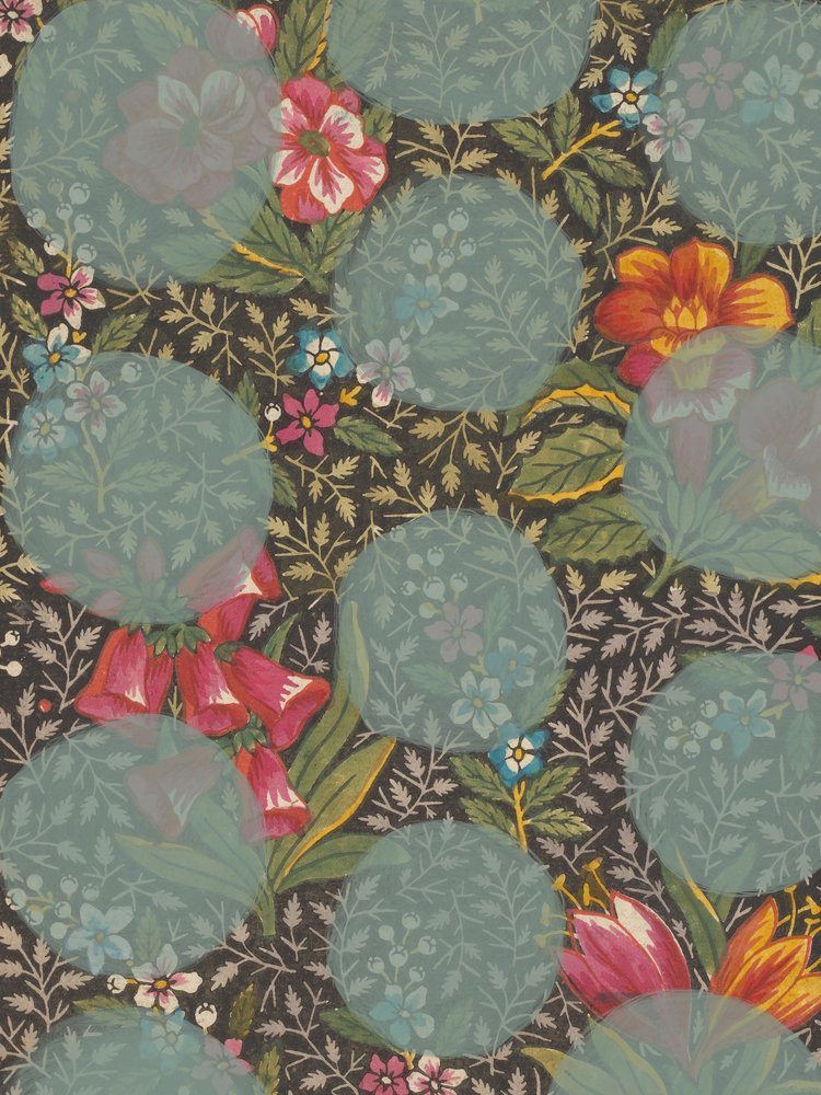 Farverig blomsterhave af Studio Palette