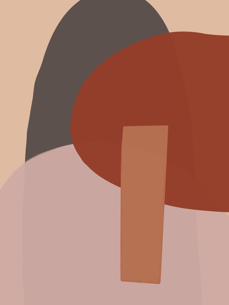 Varme abstrakte former af Studio Palette