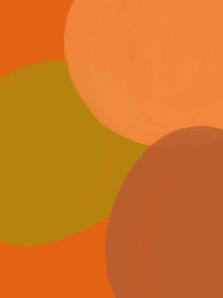 Varme, jordfarvede cirkler af Studio Palette