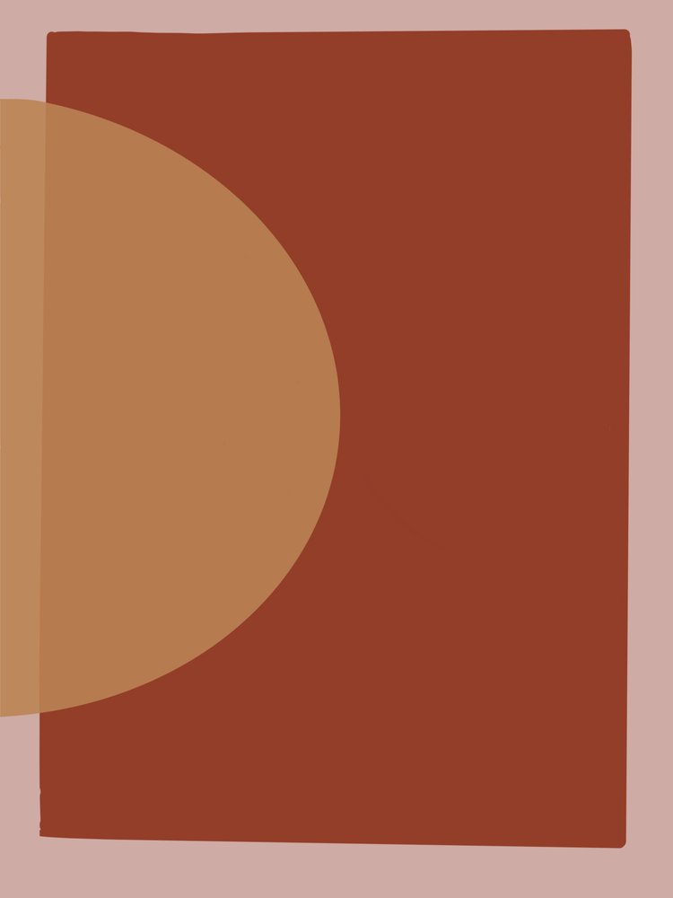 Varm geometrisk abstrakt af Studio Palette