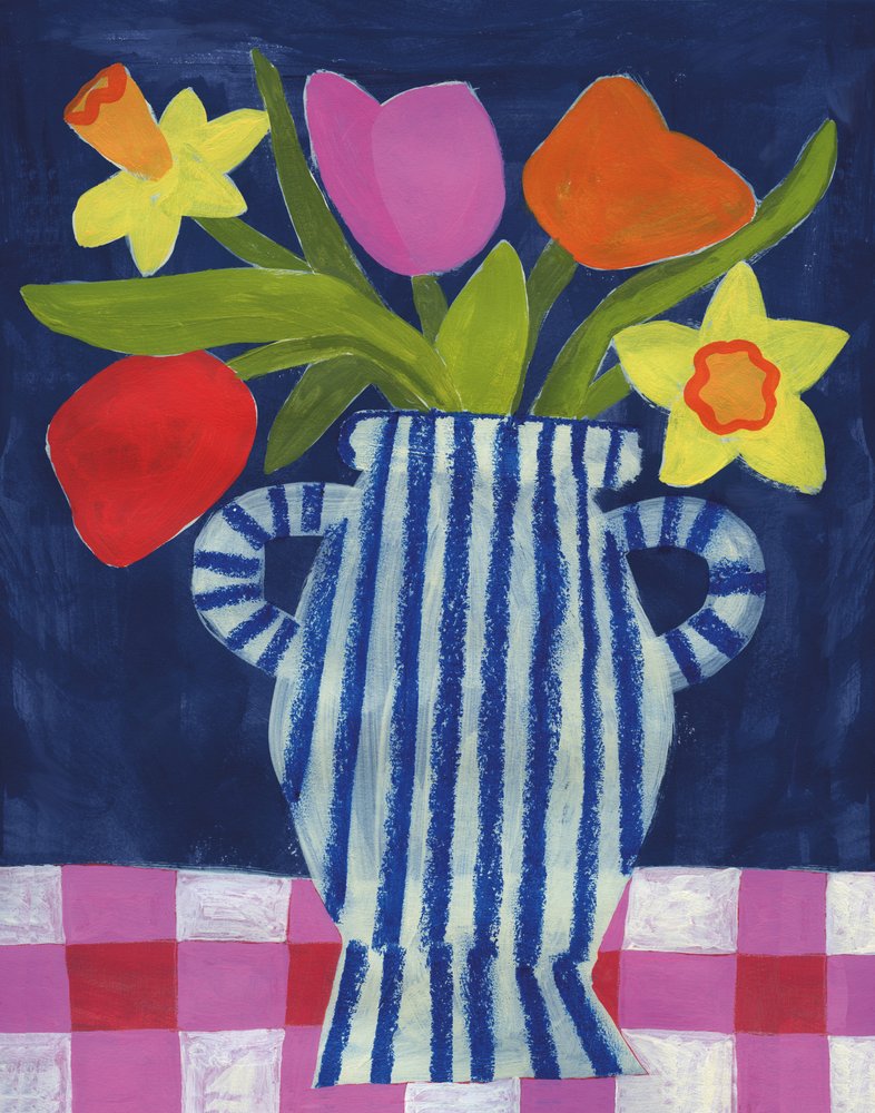 Farvestrålende forårsblomster af Susan Black