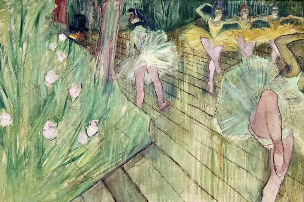 Ballet-scene (1886) af TOULOUSE LAUTREC