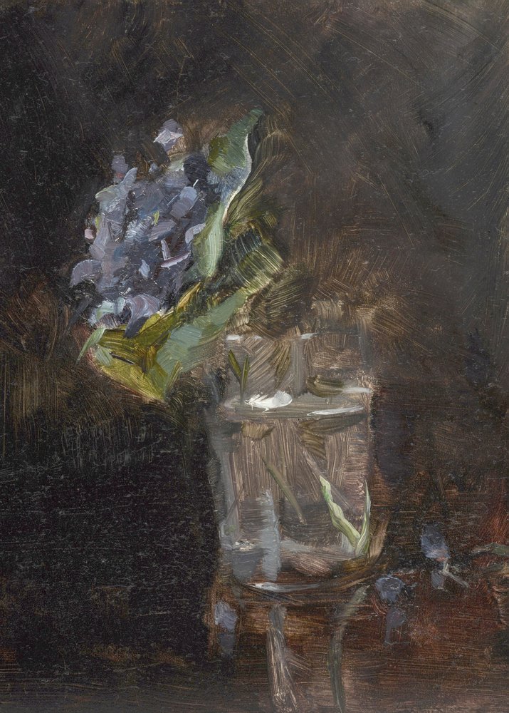 En buket violer i en vase (1882) af TOULOUSE LAUTREC