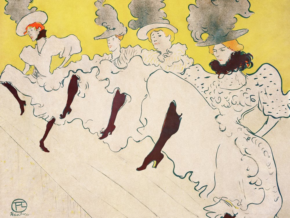Mademoiselle Eglantines teatertrup (1896) af TOULOUSE LAUTREC