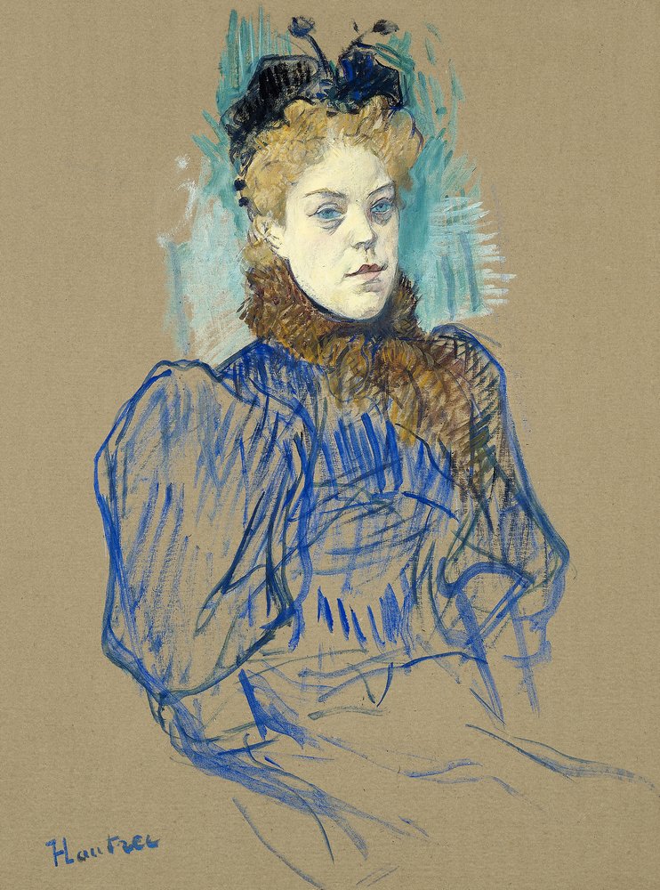 Portræt af May Milton (1895) af TOULOUSE LAUTREC
