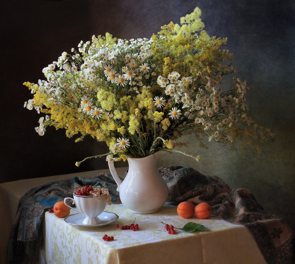 Stilleben med sommerblomster af Tatyana Skorokhod